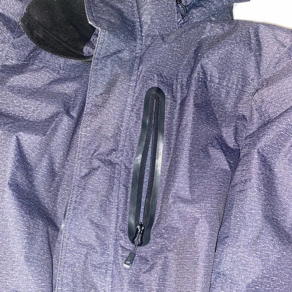 ZEROXPOSUR Mens Large Winter Hooded Grey Black Heavyweight Coat RN #117732 - Picture 5 of 7